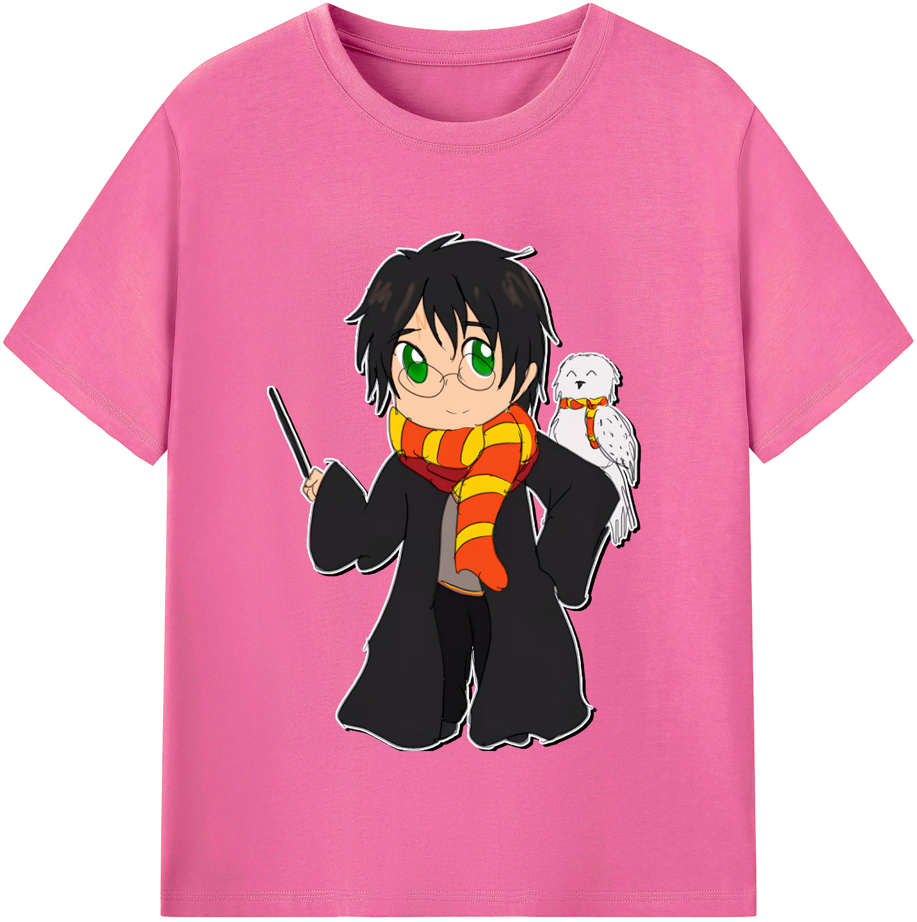 （画像用） Harry Potter ハリー・ポッターシリーズ レディースカジュアルプリントTシャツ（綿100％）